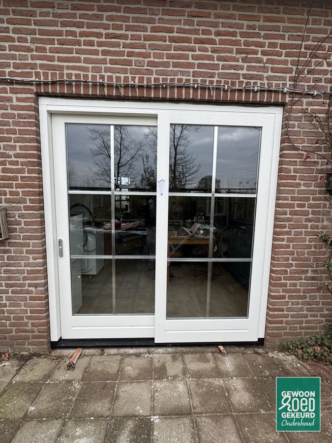 Nieuwe schuifpui geplaatst